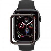 Защитное стекло Rumi Hybrid для Apple Watch 42mm с черной рамкой