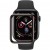 Стекло защитное Rumi Hybrid для Apple Watch 45mm (с черной рамкой)