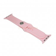 Силиконовый ремешок Sport Band для Apple Watch 42 / 44 / 45mm (светло-персиковый)