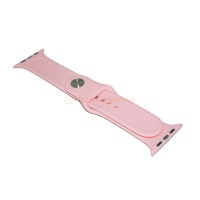 Силиконовый ремешок Sport Band для Apple Watch 42 / 44 / 45mm (светло-персиковый)