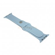 Силиконовый ремешок Sport Band для Apple Watch 42 / 44 / 45mm (ярко-голубой)