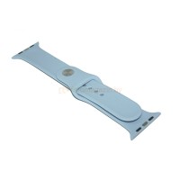 Силиконовый ремешок Sport Band для Apple Watch 42 / 44 / 45mm (ярко-голубой)