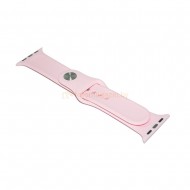 Силиконовый ремешок Sport Band для Apple Watch 42 / 44 / 45mm (нежно-розовый)