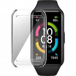 Силиконовый чехол Rumi для Honor Band 6 / Huawei Band 7, Band 6 (прозрачный)