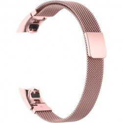 Браслет Rumi Milanese loop металлический для Honor Band 4 / 5 (розовый)