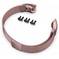 Браслет Rumi Milanese loop металлический для Honor Band 4 / 5 (розовый)