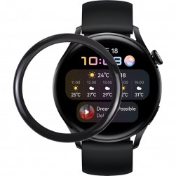 Защитное стекло Rumi Hybrid для Huawei Watch 3 с черной рамкой