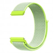 Нейлоновый ремешок на липучке Rumi Velcro 22mm (салатовый)