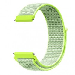 Нейлоновый ремешок на липучке Rumi Velcro 22mm (салатовый)