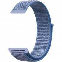 Нейлоновый ремешок на липучке Rumi Velcro 22mm (сине-голубой)