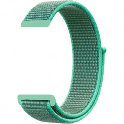 Нейлоновый ремешок на липучке Rumi Velcro 22mm (темно-салатовый)