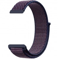 Нейлоновый ремешок на липучке Rumi Velcro 22mm (темно-фиолетовый)