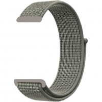 Нейлоновый ремешок на липучке Rumi Velcro 22mm (серый)