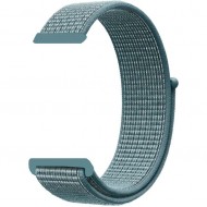 Ремешок нейлоновый Rumi Velcro 20 мм (серо-голубой) 