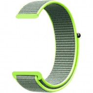 Нейлоновый ремешок на липучке Rumi Velcro 22mm (лаймовый)