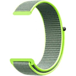 Нейлоновый ремешок на липучке Rumi Velcro 22mm (лаймовый)
