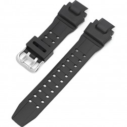 Силиконовый ремешок Rumi GWA для G-Shock GW-A1100, GW-A1000, GW-4000, GA-1000, G-1400 (черный)