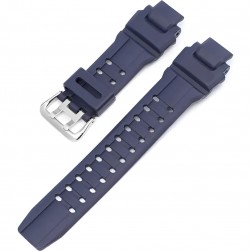 Силиконовый ремешок Rumi GWA для G-Shock GW-A1100, GW-A1000, GW-4000, GA-1000, G-1400 (темно-синий с комплектом)