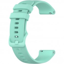 Ремешок силиконовый Rumi Dots 22 мм (бирюзовый)
