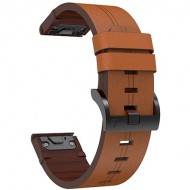 Кожаный ремешок Rumi QuickFit Leather Garmin Fenix 5, 5s, 5x, 7s (20 мм, коричневый)