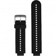 Ремешок Rumi силиконовый для Garmin Forerunner 220, 230, 235, 620, 630, 735 (черный/синий)