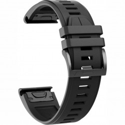 Ремешок силиконовый Rumi QuickFit Netting для Garmin Fenix 20 мм (черный)