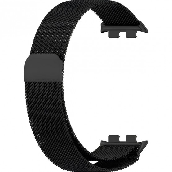 Браслет Rumi Milanese loop металлический для Honor Band 9 (черный)