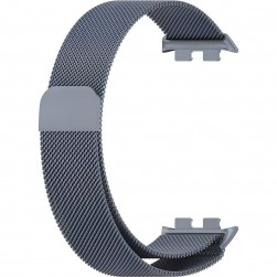Браслет Rumi Milanese loop металлический для Honor Band 9 (серый)