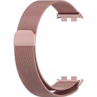 Браслет Rumi Milanese loop металлический для Honor Band 9 (розовый)
