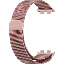 Браслет Rumi Milanese loop металлический для Honor Band 9 (розовый)