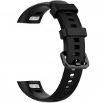 Ремешок силиконовый Rumi для Huawei Band 3, 3 Pro, 4 Pro (черный)