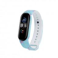 Ремешок силиконовый Rumi для Xiaomi Mi Smart Band 6, Mi Band 5 (фламинго)