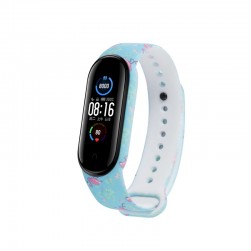Ремешок силиконовый Rumi для Xiaomi Mi Smart Band 6, Mi Band 5 (фламинго)