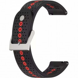 Ремешок Rumi Air Sport силиконовый 22 мм (черный/красный)