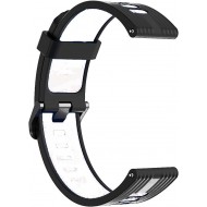 Ремешок Rumi Runner силиконовый для Huawei Watch GT 3 (22 мм, черный/белый)