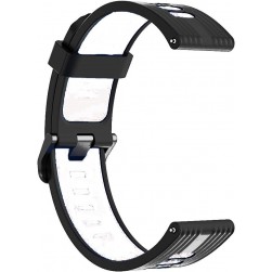 Ремешок Rumi Runner силиконовый для Huawei Watch GT 3 (22 мм, черный/белый)