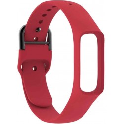 Ремешок Rumi силиконовый c пряжкой для Samsung Galaxy Fit e (красный)