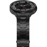 Браслет Rumi Iron металлический для Samsung Galaxy Watch4 / 5 / 6 / 7 (20 мм, черный)