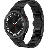 Браслет Rumi Iron металлический для Samsung Galaxy Watch4 / 5 / 6 / 7 (20 мм, черный)