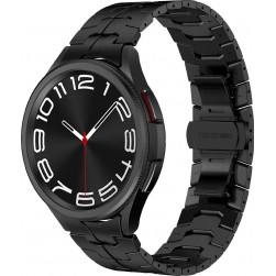 Браслет Rumi Iron металлический для Samsung Galaxy Watch4 / 5 / 6 / 7 (20 мм, черный)