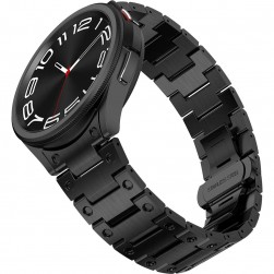 Браслет Rumi Shock (металл) для Galaxy Watch 4, 5, 6, 7 Черный