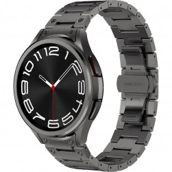 Браслет Rumi Shock (металл) для Galaxy Watch 4, 5, 6, 7 Графит