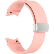 Ремешок силиконовый Rumi Flex Buckle для Samsung Galaxy Watch 4, 5, 6, 7 (светло -розовый)