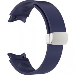 Ремешок силиконовый Rumi Flex Buckle для Samsung Galaxy Watch 4, 5, 6, 7 (темно-синий)