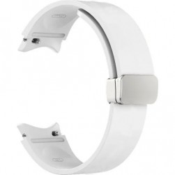 Ремешок силиконовый Rumi Flex Buckle для Samsung Galaxy Watch 4, 5, 6, 7 (белый)