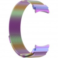 Браслет металлический Rumi Milanese loop для Galaxy Watch 4, 5, 6, 7 (красное золото)