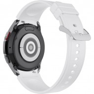 Ремешок Rumi Classic силиконовый для Galaxy Watch4 / 5 / 6 / 7 (20 мм, белый)