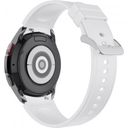 Ремешок Rumi Classic силиконовый для Galaxy Watch4 / 5 / 6 / 7 (20 мм, белый)