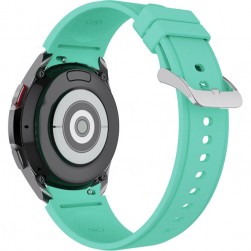 Ремешок Rumi Classic силиконовый для Galaxy Watch4 / 5 / 6 / 7 (20 мм, бирюзовый)