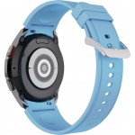 Ремешок Rumi Classic силиконовый для Galaxy Watch4 / 5 / 6 / 7 (20 мм, голубой)